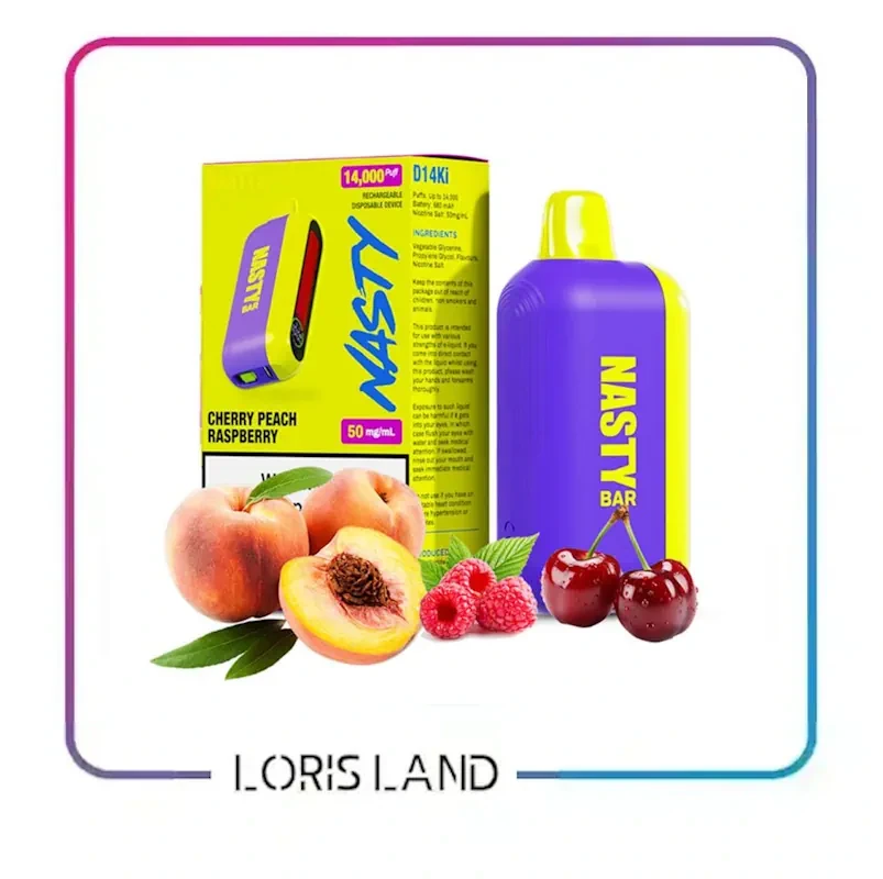 پاد یکبار مصرف گیلاس هلو تمشک نستی 14 هزار پاف